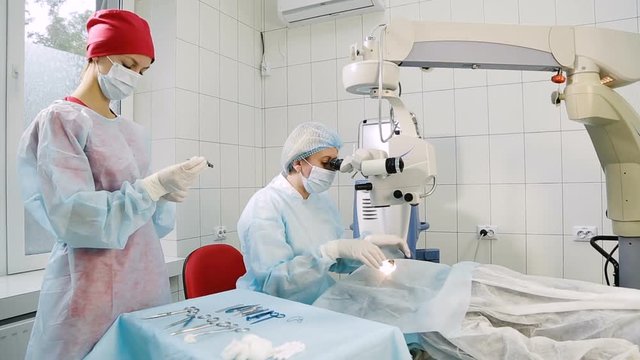 Patient in operating room