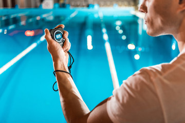 swim trainer with stopwatch