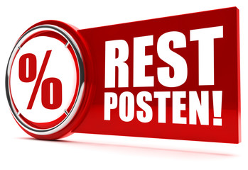 Restposten! Button, Icon