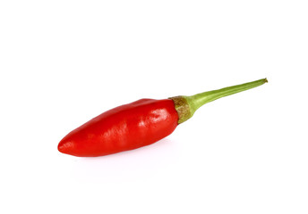 red hot bird chili pepper nature isolated on white background