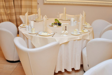 interior of summer restaurant