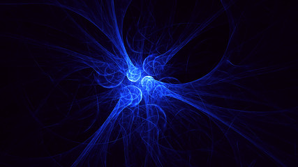 3D rendering abstract fractal light background