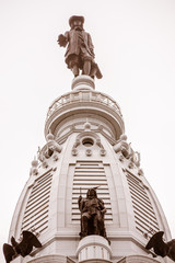 William Penn Statue on the Top of the Philadelphia City Hall