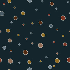 Floral abstract vintage seamless vector pattern