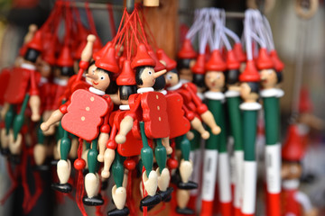 Marionnettes de Pinocchio en Italie - obrazy, fototapety, plakaty