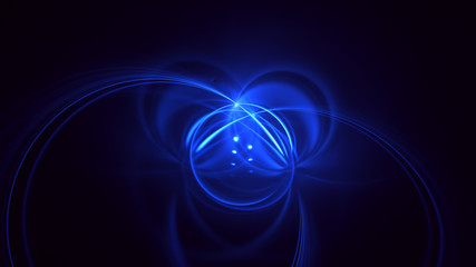 3D rendering abstract fractal light background