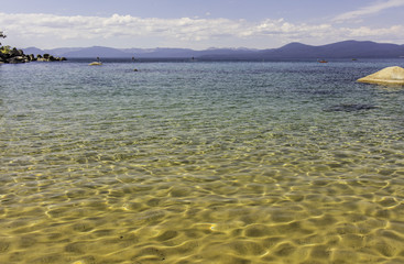 Alpine pure water surrounded my mountains