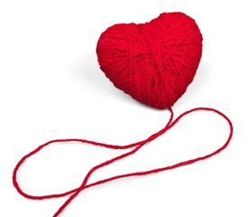 Heart-Shape Made of Yarn