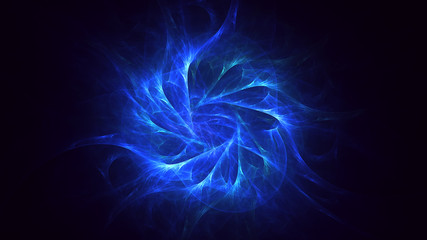 3D rendering abstract fractal light background