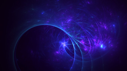 3D rendering abstract fractal light background
