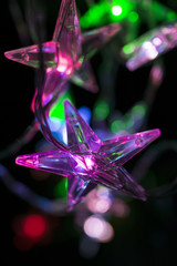 christmas background - christmas decoration - stars shining