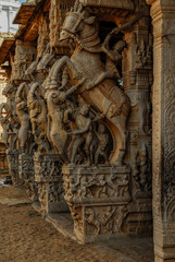 Fototapeta na wymiar India Tanjore temple detail