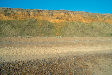 Cliff erosion at Dunwich.