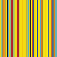 Retro Color Straight Vertical Variable Width Stripes