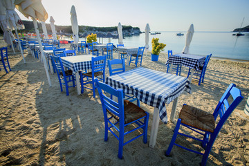Greek taverna on the beach