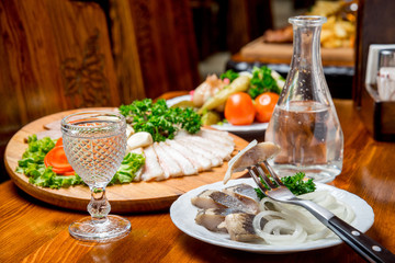 beautiful and tasty food on a plate