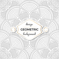 Ethnic floral seamless pattern with mandalas