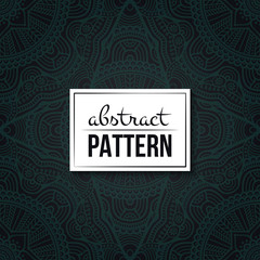 Ethnic floral seamless pattern with mandalas