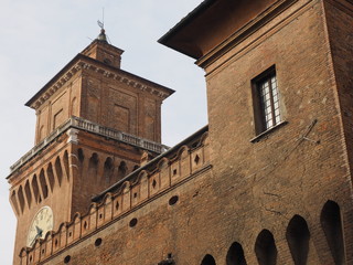 Fototapeta na wymiar Ferrara, Italy. Este Castle