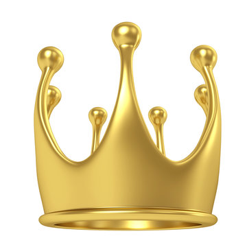 Simple gold crown