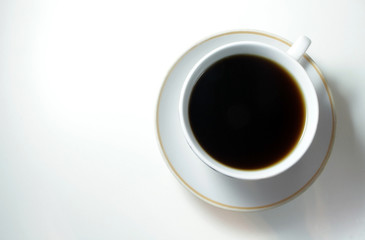 Cup of coffee, on a white background