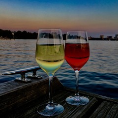 Wein an der Alster