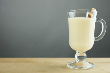 Traditional christmas drink eggnog