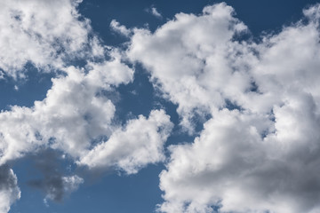 Obraz premium blue sky with cloud closeup