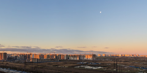 morning sky above the city