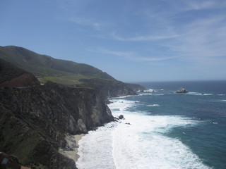Scenery at Highway No 1 in California, USA