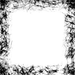 Grunge frame black and white texture