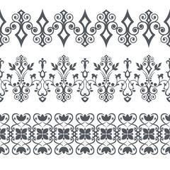 Seamless floral border