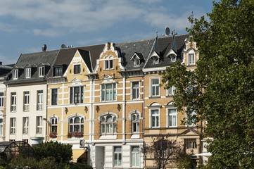 Old city buildings in the center of Bonn, Germany