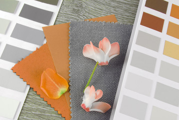 fabric swatches designing combine with colors