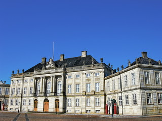 Obraz premium Kopenhagen, Schloss Amalienborg
