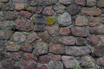 Old stone brown wall background texture