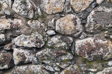 Old stone brown wall background texture