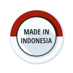 Made in Indonesia label illustration