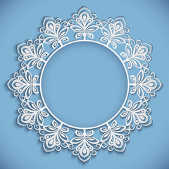 Christmas round frame