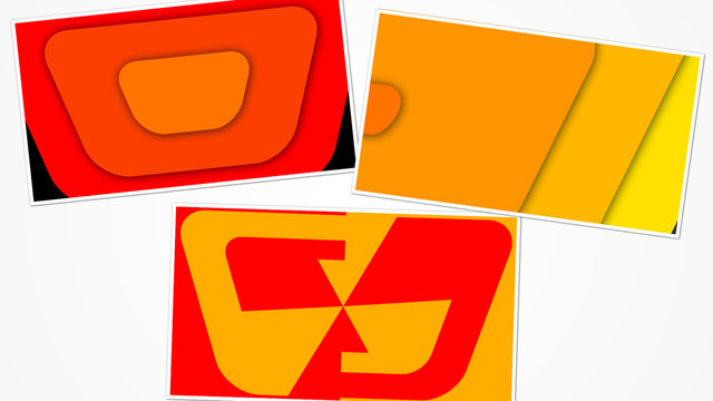 Retro Ombre Layered Shapes Transitions Pack
