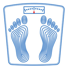 Floor scales icon