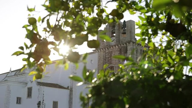 Catedral Church of Old City of Faro Santa Maria. Portugal algarve
