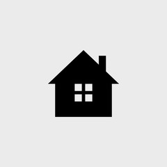 Obraz premium House flat vector icon. Home flat vector icon. Address flat vector icon. Location flat vector icon