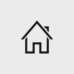 House flat vector icon. Home flat vector icon. Address flat vector icon. Location flat vector icon