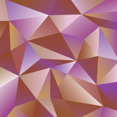 Vector background with crumpled surface, metal faceted surface, crystal