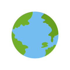 Vector planet earth icon.