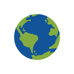 Vector planet earth icon.
