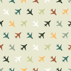 Vector seamless pattern with color planes for kids