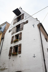 Fototapeta na wymiar old medieval house in Riga city