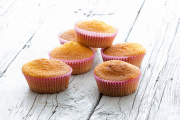 Sweet donuts with icing sugar